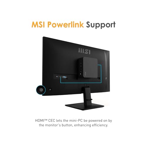 Image of msi PRO MP275 E2 27-inch IPS 1920 x 1080 (FHD) Gaming Office Monitor, 120Hz, Free-Synch, HDMI, DisplayPort, VGA Port, VESA Mountable, Tilt, Speaker, 4-Side Slim Bezel 1ms, Black