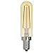 Bulbrite 776904 Amber LED Filament T6 Light Bulb, E12 Candelabra Base, 2100k Amber Light, 2.5 Watts 160 Lumens, High 90 CRI, Fully Dimmable