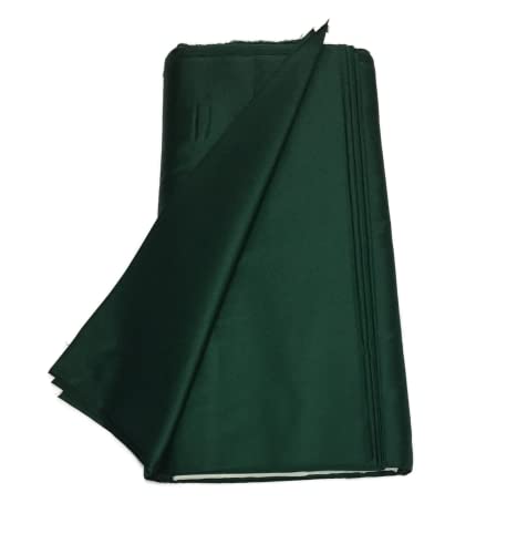 Image of BKRKJ Women's Cotton Silk Unstitched Fabric by Meter for Sewing Suit Salwar Chudidar Patiyala Shirt Kameez Blouse Kurta Pyjama Pathani jam Glace (5 Meter, Dark Green)