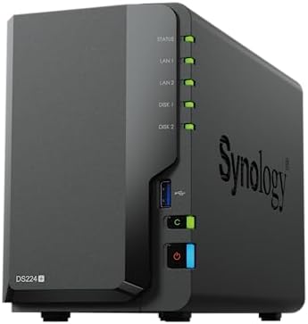 Synology DS224+ 2 Bay NAS Desktop: Efficient Storage Solution
