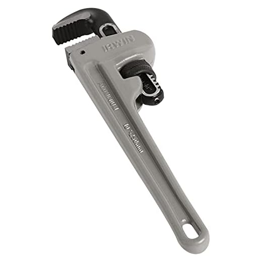 IRWIN VISE-GRIP Tools Cast Aluminum Pipe Wrench, 1-1/2-Inch Jaw Capacity, 10-Inch (2074110)