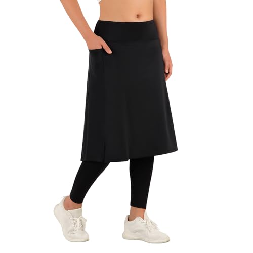 Image of ANIVIVO Skirted Legging for Women, Yoga Legging with Skirts &Women Tennis Leggings Clothes Pockets