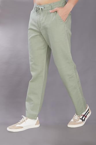 Image of DIVISIVE Men's Relaxed Fit Cotton Linen Blend Trousers