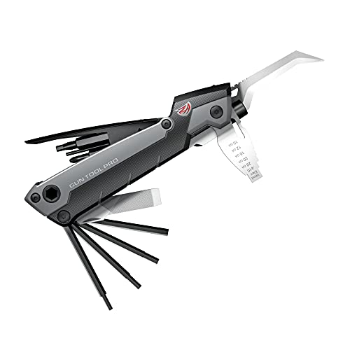 Real Avid Gun Tool Pro, 30-in-1 Gun Multitool for Shotgun & Rifles | Includes Choke Wrench,Bit Driver,Screwdrivers,Allen Set,Turret Tool,Tap Hammer & Files for Gunsmithing #1