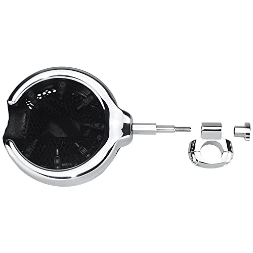 Image of Chrome Handlebar Cup Holder, 1''Universal Drink Holder with Basket for Harley Sportster Softail Dyna Touring Street Glide Road King Road Glide Electra Glide Vulcan Yamaha Suzuki Honda