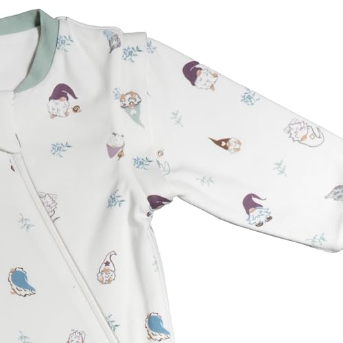 Image of Nest Designs Organic Cotton Removable Long Sleeve Sleep Bag | 1.0 TOG | Ideal for Sensitive Skin