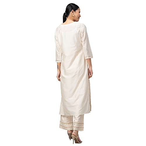 Image of Globus Women's Viscose Regular Fit Ethnic Motifs Printed Kurta