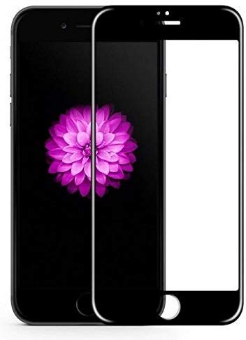 Tempered Glass 5D Curved Edge 9H Hardness Tempered Glass Protector for Apple iPhone 7/8 (Black) by guruji system