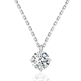 Karavionu 2.0ct Lab Grown Diamond Solitaire Pendants IGI Certified 18K Solid White Gold Wedding Gift Jewelry Diamond Necklace for Women