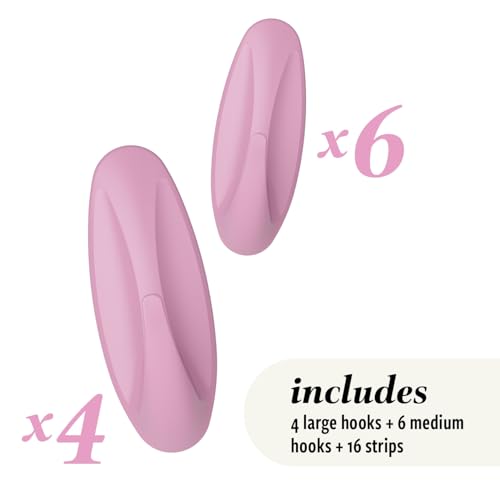 Command Mixed Designer Hook Pack, Lilac Lemonade, 10 Hooks, 16 Strips - image 3