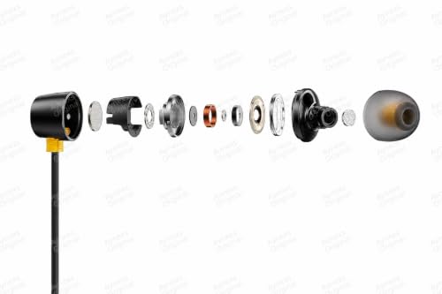 Image of Buds 2 Neo Bass Wired Earphones with Mic | for Realme 6 Pro | 3.5mm Audio Jack -(Black)