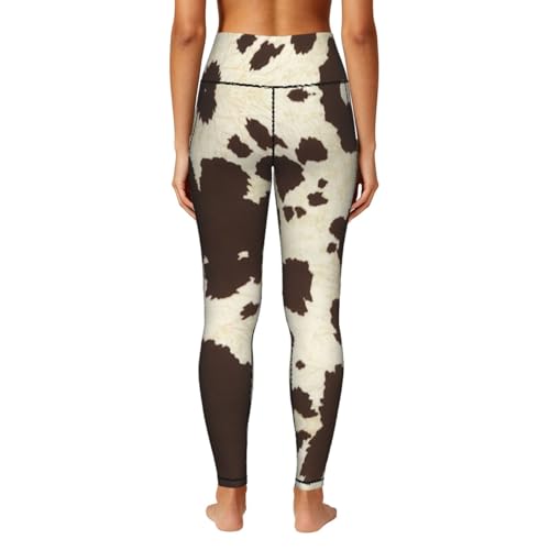 Leggings de vaca con bolsillos mallas cómodas de mujer 4