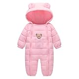 AIMISYOU baby girls snowsuit winter outerwear warm bear coat outfit 3-6-9 months clothes