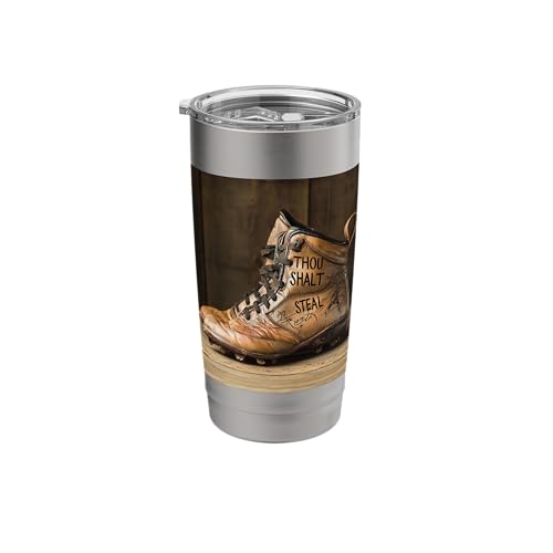 Thou Shalt Steal Baseball Player Stainless Steel Tumbler