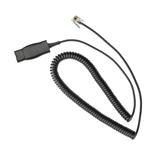 Image of HIS Headset Adapter Cable Compatible with Plantronics QD Headset to Avaya 9600 1600 J100 Series IP Phones: 9608 9610 9620 9630 9640 9641 9650 9670 1608 1616 J179
