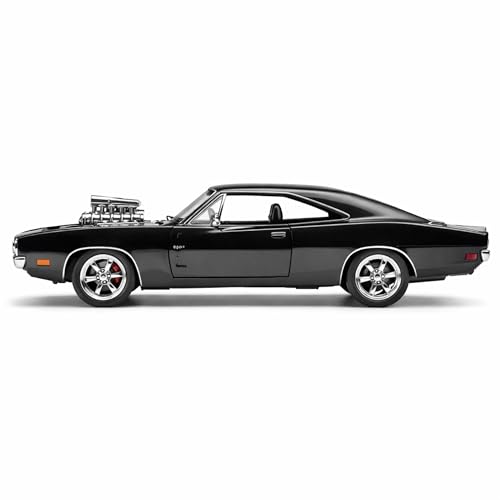 Image of Dodge Charger 1:24 Scale Die Cast Metal Car - Pull Back Classic Muscle with Openable Doors, Hood & Trunk, Lights & Sound, Collectible Showpiece for Kids 6+ & Car Enthusiasts