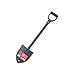 Bully Tools 92712 14-Gauge Round Point Trunk Shovel with Poly D-Grip Handle