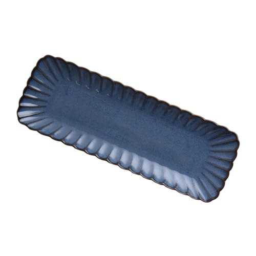 NAMOARLY 1pc Sashimi Plate Sashimi Tray Porcelain Snack Plates Rectangular Appetizer Plates Earthenware Pot Pasta Plates Sushi Platter Cutlery Tray Sushi Serving Plate Serving Dish Ceramics