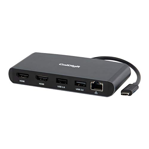 CalDigit Mini base para Thunderbolt 3 – portátil, alimentada por barramento, sem carregamento, 40 Gb