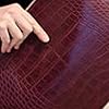 Women's Retro Stylish Pu Envelope Fashion Clutch Crocodile Pattern Clutch Purs Oversized Evening Handbag, Claret-red 1pc #5