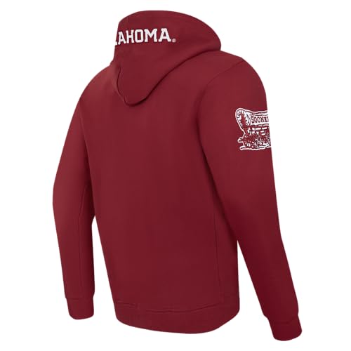 Image of Pro Standard Mens College Classic Chenille Cotton Double Knit Full Zip Hoodie