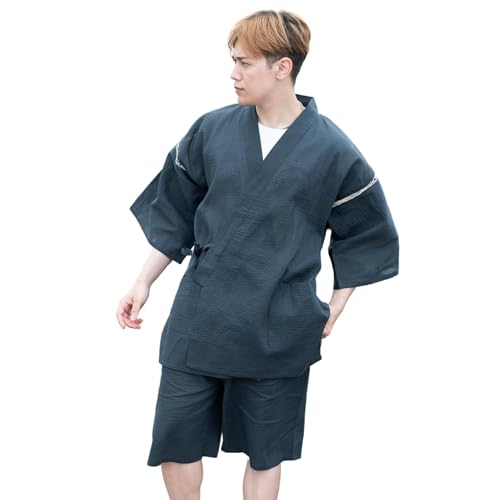 Edoten Men's Japan Kimono Jinbei