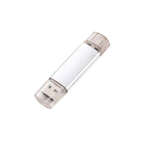 Custodia per shot Chiavetta USB da 8 GB 3 in 1 per Alcatel Idol 5 Smartphone e PC Micro-USB Tipo C Chiavetta Memoria 8 GB (Argento)