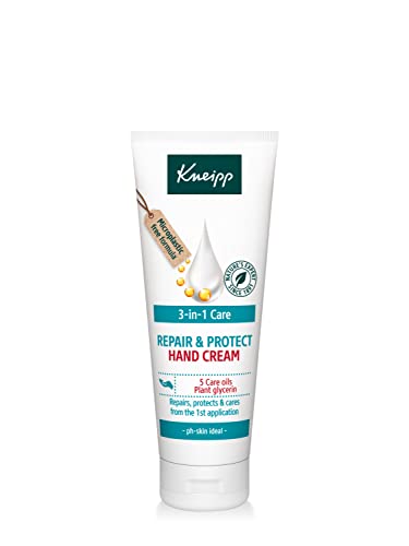Kneipp Crema de Manos Repair & Protect 75 ml; Crema Hidratante con 5 Aceites Naturales para Reparar, Proteger y Cuidar las Manos; con Glicerina Vegetal y Pantenol; 75ml Cover