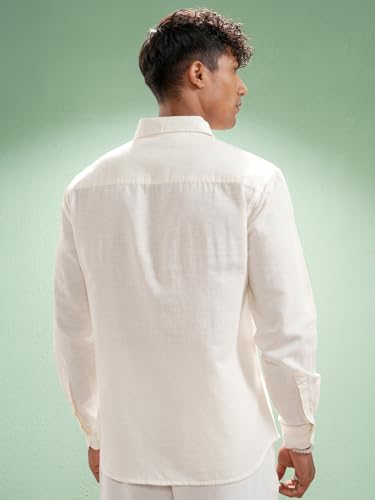 Image of Highlander Men's Relaxed Fit Casual Shirt | Cotton Linen | Relaxed fit | Full Sleeves