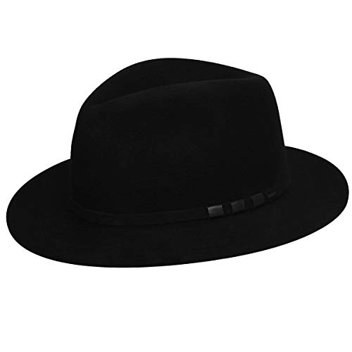Bailey of Hollywood Codner Lanolux Fedora Black, Small