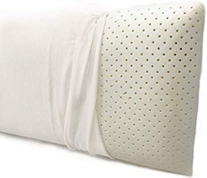 Extra Soft Talalay Latex Pillow (Queen Size), with GOTS Certified Organic Cotton Cover, Bed Pillow for Sleeping, Plushy Soft for Back, Side and Stomach Sleepers, Helps Relieve Shoulder and Neck Pain