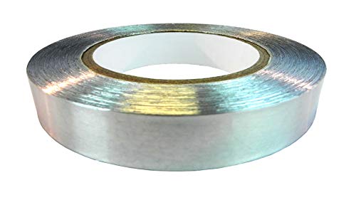 Image of Aluminum Foil Tape, HVAC, Ducts, Insulation, 1.2 mil, AFR-12 (1 /2 inch x 50YD Pack of 1 ROLL)