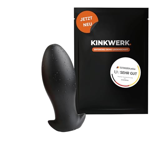 KINKWERK Analplug aus weichem Silikon | PREMIUM Qualität für Anfänger bis Experten | Sanft & Komfortabel | Hochwertige Verarbeitung | Einfach zu Reinigen (M)