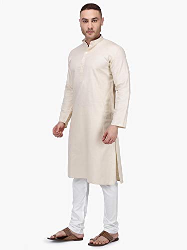 Image of Rajubhai Hargovindas Men's Premium Cotton Solid Kurta