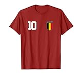 Belgien Fußballtrikot Belgisches Trikot Fußballspieler T-Shirt