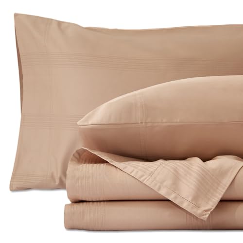 LGCLUMINA Pure Cotton Sheets 4 Piece Full Set White