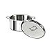 All-Clad D3 3-Ply Stainless Steel Stockpot with Lid 8 Quart, Induction, Oven Broiler Safe 600F, Silver