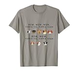 Bow Wow cute funny dog design Men Women Children Kids T-Shirt
