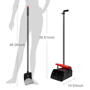 Pooper Scooper Swivel Bin  Rake for Large Medium Small Dogs Nonbreakable Dog Poop Scooper with 20 Waste Bags Easy to Clean Pet Waste Use for Yard Grass Dirt or Gravel  Pet Supplies  Cucciolini Doodles Pooper scooper swivel bin  rake for large medium small dogs non breakable dog poop scooper with 20 waste bags easy to clean pet waste use for yard grass dirt or gravel  pet supplies   cucciolini doodles