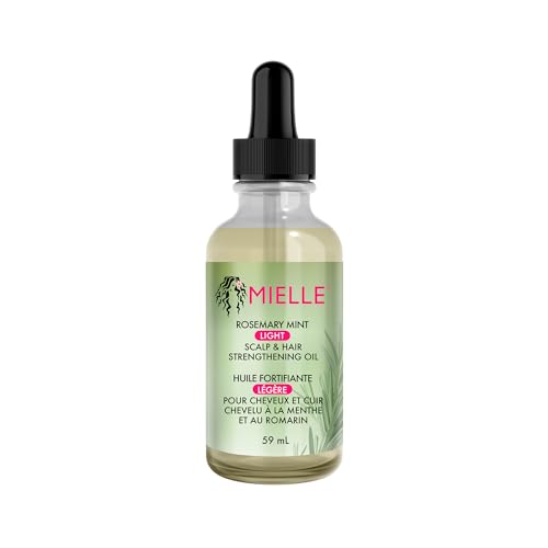 Mielle Rosemary & Mint Light Hair Oil Split Ends & Dry Scalp Treatment - Infused with Biotin & Essential Oils for Strengthening Soothing Moisturising & Encouraging Longer Hair 59 ml (Pack of 1)