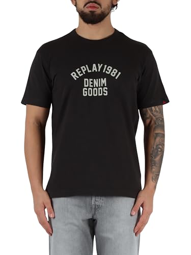 Replay M3029 t-shirt homme haut de gamme aux finitions soignées