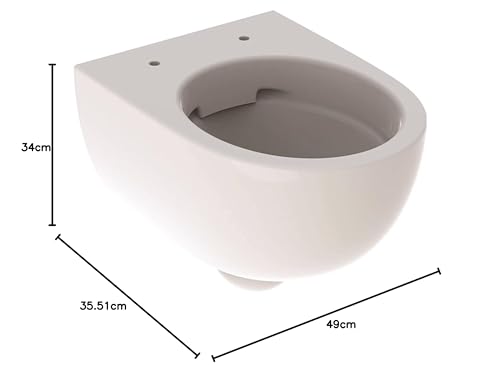 Geberit Renova Wand-WC 35,5x49x33 cm Weiß – Bild 7