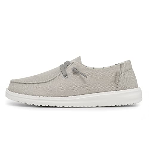Image of HEYDUDE Women's Wendy Chambray | Women's Shoes | Women's Lace Up Loafers | Comfortable & Light-Weight