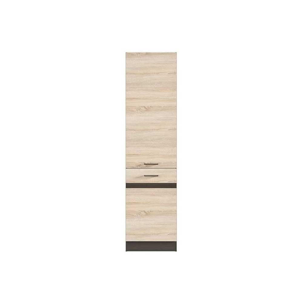 Générique JUNONA Colonne de Cuisine L 50 cm - Décor Chene Sonoma et Wengé