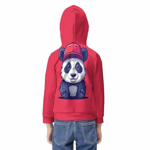 Sweat à capuche imprimé 3D animaux mignons pull molleton enfant - 6