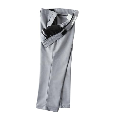 Boys Dress Pants Adjustable Waist Flat Front Pant Wedding School Uniforms Pants3