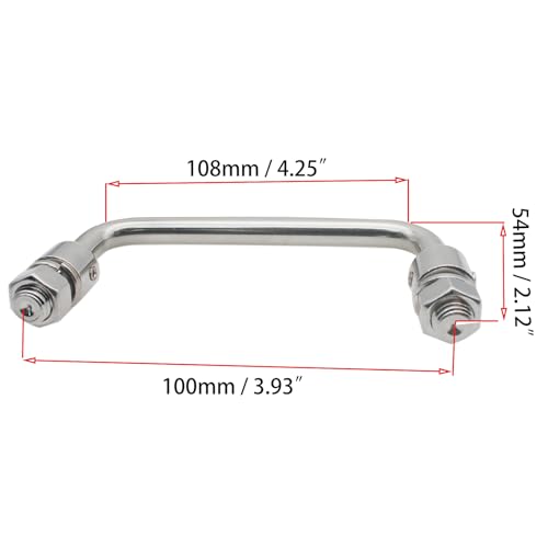 Image of 1 Pcs Folding Pull Handle Stainless Steel Toolbox Handle U-Shape Cabinet Handles for Doors Window Cabinet Toolbox Hardware Parts