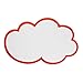 Produktbild Franken UMZ WM Moderations-Wolken, 14x23cm, 20 Stück, weiß mit rotem Rand