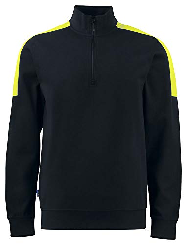 Sweat-shirt 3XL ample noir et jaune 642128-9910 anti-engoncement