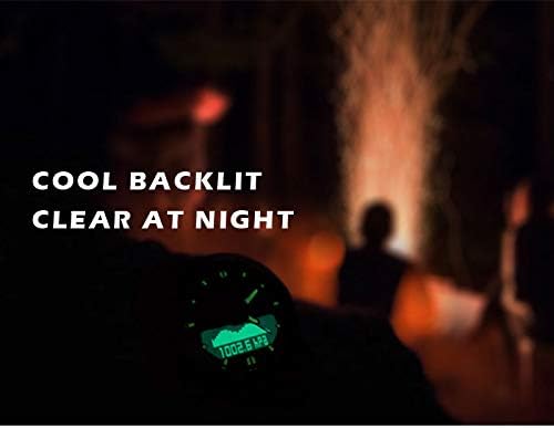 Miniatura 6 de CakCity Reloj altímetro de acero inoxidable analógico digital para hombre, impermeable, para piloto, brújula, buceo, deportes al aire libre, 20ATM